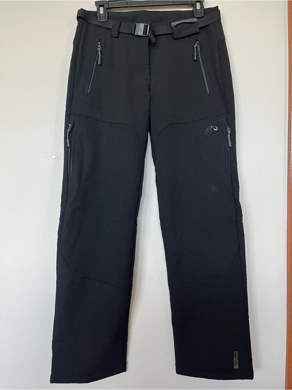 Mammut Ally Softshell Outdoor Pants Black Soft Tech Women's Size 6